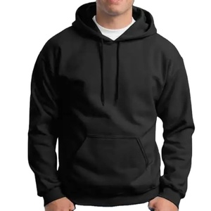 Sweat-shirts à capuche épais en coton 100% de haute qualité, tricotés, unis, lourds, surdimensionnés, sans cordon, unisexe, avec logo personnalisé, écologiques, taille plus - Product Image 1