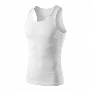 Custom OEM Men's Breathable Workout Vest Red and Black Color <b>Block</b> Fitness Wear Wholesale Tank Tops - Product Image 5