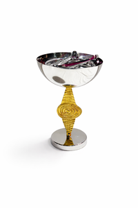 Metal Marble & Wood Contemporary Round Serving Tray/<b>Platter</b>-Eco-Friendly <b>Disposable</b> Party <b>Platter</b> - Product Image 4