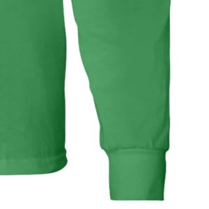 Sudadera Verde de Manga Larga para Invierno, Cuello Redondo, Logotipo Frontal, Ropa Deportiva Casual para Mujer, Puños Acanalados, Moda Diaria - Product Image 2