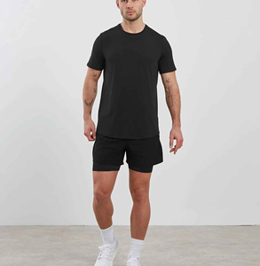 Camiseta de hombre personalizada al por mayor, informal, de cuello redondo, holgada, de manga corta, nueva camiseta de verano de algodón para hombre. - Product Image 5