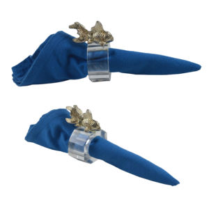 Porte-serviettes en acrylique design, faits à la main pour Noël, utilisation pour restaurant occidental, centre de table de mariage, anneau de serviette - Product Image 1