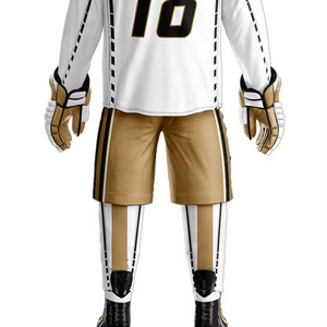 Buen material, precio asequible, cómodo, 100% poliéster, conjuntos de uniformes de hockey sobre hielo para adultos, unisex, de secado rápido. - Product Image 5