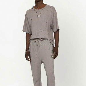 เสื้อยืดผู้ชายแบบดิสเทรสสั่งทำพิเศษ เสื้อยืดผู้ชายแบบดิสเทรส เสื้อผ้าผู้ชาย เสื้อยืดผู้ชายแบบดิสเทรส - Product Image 3