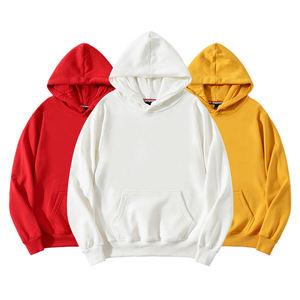 เสื้อฮู้ดผู้ชาย สีพื้น ผ้าฝ้าย 100% ผ้าฟลีซถัก สวมใส่สบาย มีกระเป๋าหน้า ทรงโอเวอร์ไซส์ ใส่ได้ในฤดูหนาว ระบายอากาศได้ดี - Product Image 1