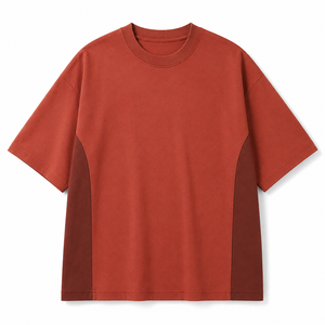T-shirt blanc surdimensionné à manches courtes et col rond en coton, coupe classique, couleur unie, tricot jersey, style décontracté - Product Image 3