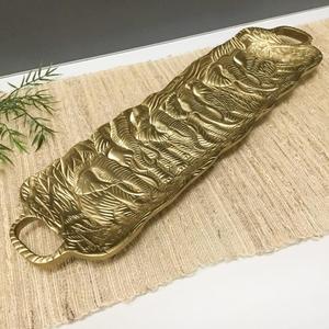 Decorative Luxury <b>Tray</b> & Platter Cupcakes Snacks Serving Dish Wedding Party Decoration <b>Table</b> Accessories Gold <b>Trays</b> Handmade - Product Image 2