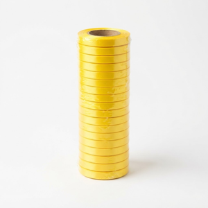 Cinta de satén amarilla de una sola cara de 6 mm, fabricante de cintas personalizadas, paquete de 20 rollos x 8 metros para embalaje minorista, lazos de floristería, venta al por mayor - Product Image 4