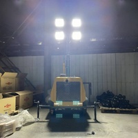 4HM4000 Tour d'éclairage mobile LED portable pour chantier, alimentée au diesel, avec générateur portable et éclairage de jardin, Prix, Acompte