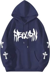 Nueva Llegada, Sudadera con Capucha para Hombre, 100% Algodón, Manga Larga, Hombros Caídos, Cuello Redondo, Estampada, Personalizable, Tallas Grandes, Bangladesh - Product Image 2