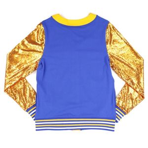 เสื้อคาร์ดิแกนปักเลื่อม SGR สีน้ำเงินรอยัล แขนยาว แฟชั่นแจ็คเก็ตหรูหรา ประดับกลิตเตอร์ เหมาะสำหรับงานปาร์ตี้ สไตล์กรีก เสื้อคลุมผู้หญิง - Product Image 2