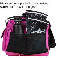 Sac de sport décontracté grande capacité en polyester/nylon, avec sangle réglable, fermeture éclair, léger, durable, pour voyage et activités de plein air, personnalisable