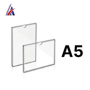 Best Supplier Guarantee Clear 3mm A5 Acrylic Pocket <b>Wall</b> <b>Display</b> Sign Holder Brochure Leaflet Frame Home Decor OEM B2B Factory - Product Image 6