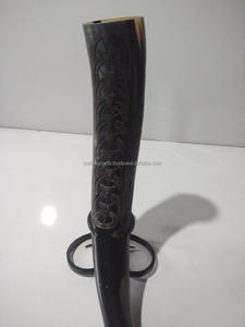 Cuernos vikingos hechos a mano estilo Animal tallado cuernos para beber artesanías naturales ecológicas tamaño personalizado India precio de fábrica a granel - Product Image 2