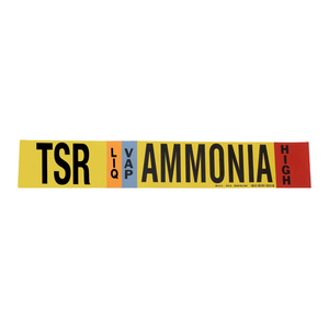 Marqueur de tuyau haute flexibilité Brady TSR LIQ pour la signalisation des conduites d'ammoniac industrielles - Product Image 3