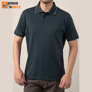 Venta Directa de Fábrica, Suéter de Punto Suave, 100% Algodón, Antiarrugas, Talla Grande para Hombre, Cuello Camisero, Diseño Personalizado, Transpirable - Product Image 1