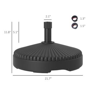Ombrellone da Giardino Quadrato con Base in Acciaio Inox e Ferro per Patio, Ristorante, Hotel, Spiaggia - Consigliato per la Pioggia - Product Image 3
