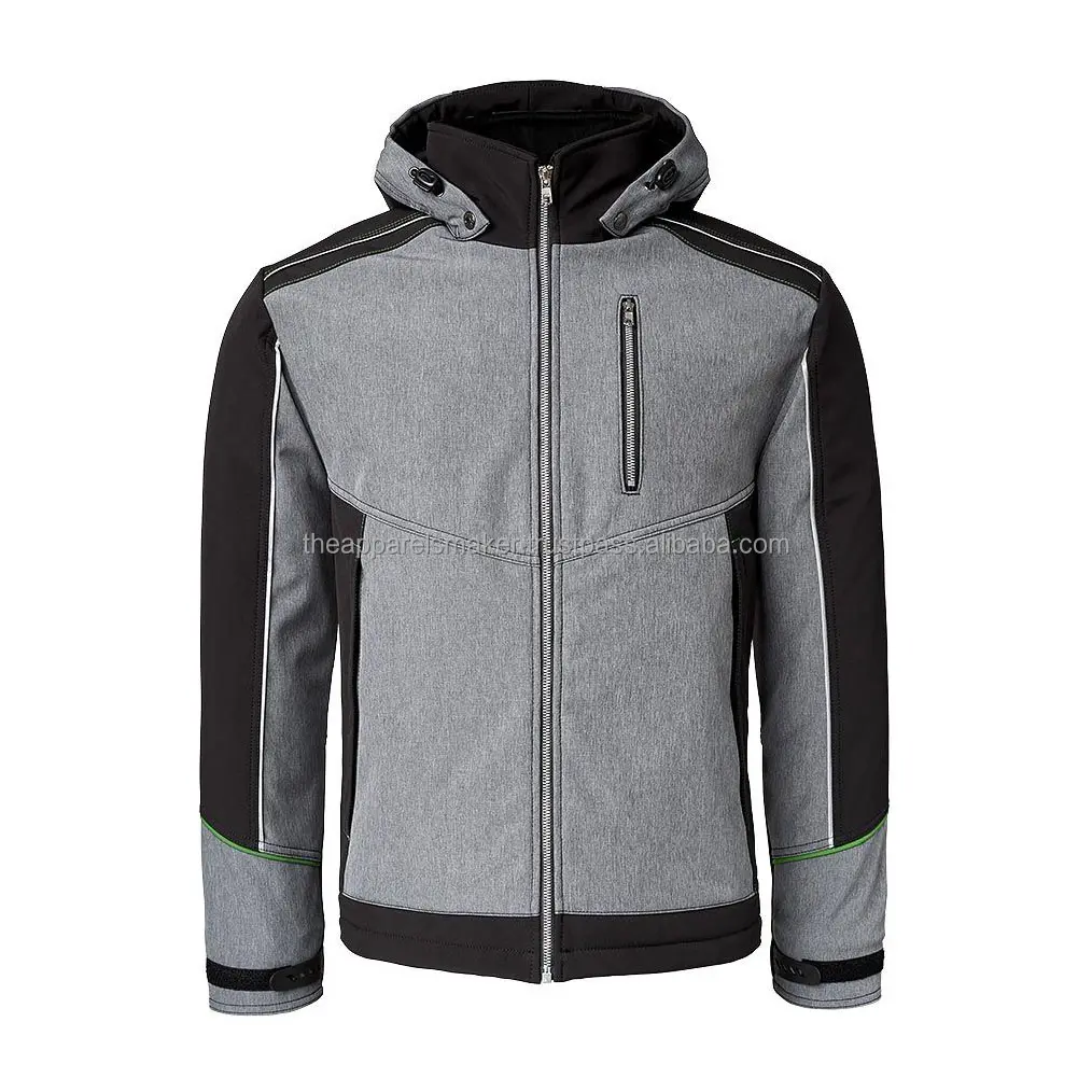 Men Allied Apparels Full Customizable Sustainable and Breathable Colorblocked Softshell Jackets