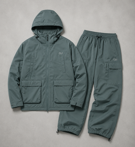 Casual Hooded <b>Waterproof</b> Insulated Parka Utility Windbreaker Custom Logo Lightweight <b>Cargo</b> <b>Pants</b> Outdoor Hiking Wear Tracksuit - Product Image 5