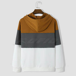 Sweat à capuche zippé pour homme, veste décontractée à capuche avec fermeture éclair intégrale et poches pour les activités sportives en extérieur - Product Image 2