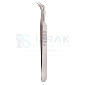 Pince à cils chirurgicale de précision Ijrak, durable, 10 mm, pointe lisse, acier inoxydable, logo personnalisé pour l'application d'extensions de cils - Product Image 6