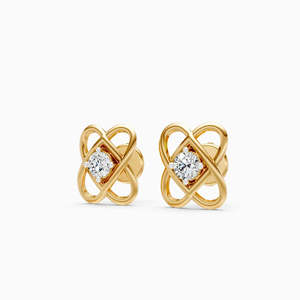 Boucles d'oreilles créoles géométriques en alliage de zinc plaqué rhodium avec sertissage clos de diamants, style bohème, unisexe, bijoux de mariage - Product Image 6