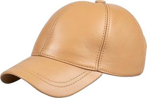 Autumn <b>Winter</b> Warm Genuine Leather Baseball <b>Cap</b> Windproof Thermal Soft Leather Dad Hat <b>Men</b> Outdoor Ear Protection <b>Cap</b> - Product Image 2