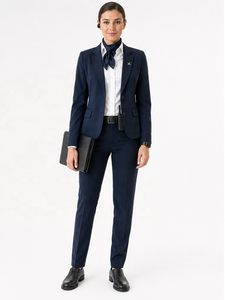 Uniformes d'aviation personnalisés à manches longues pour pilotes et personnel de cabine | Fabricant OEM | Uniforme de Superviseur d'Information au Terminal de l'Aéroport pour Femmes - Product Image 1