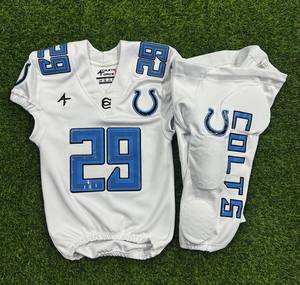 Uniforme de Fútbol Americano Personalizado al por Mayor, Fabricante OEM, Sublimado, Tallas Grandes, Conjunto de Uniforme de Equipo, Ropa Deportiva Transpirable de Poliéster - Product Image 4