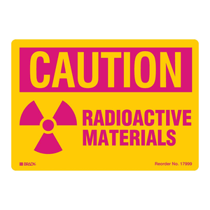 Étiquettes d'avertissement radioactives autocollantes durables Brady pour la sécurité en laboratoire et industrielle, imprimées en UV - Product Image 3