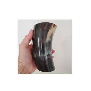 Ensemble de vases à fleurs en corne de buffle antique, finition naturelle, décoration d'intérieur pour mariages et décorations de table, deux tailles disponibles - Product Image 3