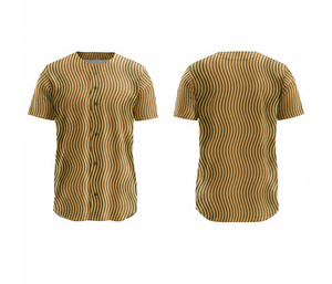 Fournisseur en gros d'uniformes de baseball personnalisés |   Kit de baseball d'équipe avec logo et numéros personnalisés |   Base en polyester respirant - Product Image 4