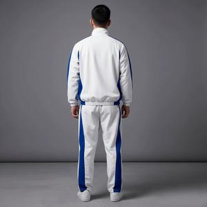 Ensemble veste coupe-vent et pantalon pour homme avec logo personnalisé, en nylon, boutons-pression détachables, taille OEM XS, ensemble de survêtement vierge - Product Image 5