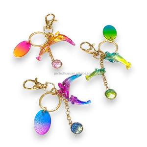 Llavero de regalo con forma de delfín, impresión UV 3D, set de regalo funcional, pequeño y lindo, para turistas, de la tienda de souvenirs. - Product Image 2