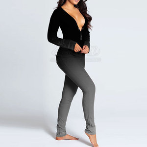 Combinaison à volants très appréciée, respirante, pour le fitness, style tendance, pour femmes - Product Image 3