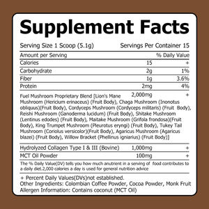 High Quality Fuel Collagen Mushroom Coffee Herbal Supplements with Carbohydrate Electrolyte Powder - Product Image 6