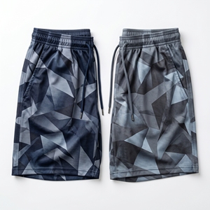 Pantalones cortos deportivos de malla con gráfico de exoesqueleto robótico personalizado para hombre, pantalones cortos de entrenamiento de baloncesto por sublimación - Product Image 3