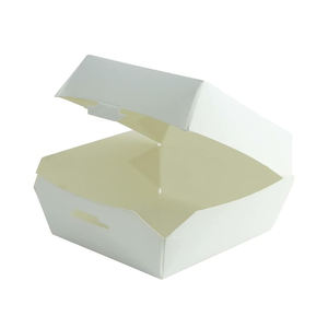 Hot Sale Solid Portable Burger Boxes Custom Logo Design Embossed Glossy <b>Lamination</b> <b>Paper</b> Board Factory Direct Supply for Food - Product Image 5