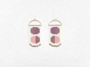 2024 Top Trending Handmade Resin Embroidery Earrings for Women Girls Classic Look with Pearl Diamond Stone <b>Direct</b> From India - Product Image 6