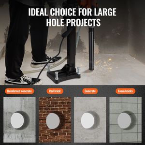 Punta diamantata a umido SDS Plus per carotaggio, profondità 14 pollici, diametro 1 1/4 pollici, filettatura interna 7, per foratura calcestruzzo - Product Image 6