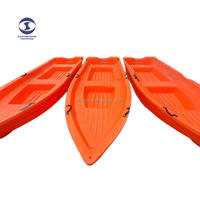 Haute vitesse 13.12 pieds 4M PE bateau de sauvetage de pêche en plastique petite eau poids léger bateau en polypropylène en forme de V profond utilisé pour