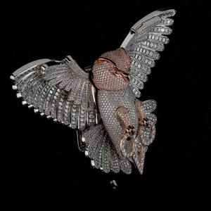 จี้ห้อยคอผู้ชายประดับมอสซาไนต์สีดำ VVS แบบกำหนดเอง พร้อมใบรับรอง GRA เงินแท้ 925 - Product Image 3