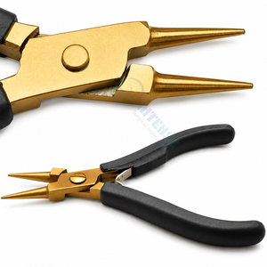 Alicates de Punta Redonda para Fabricación de Joyería, Acero Inoxidable con Acabado Dorado, Herramienta para Joyeros Profesionales, Venta al Por Mayor - Product Image 2