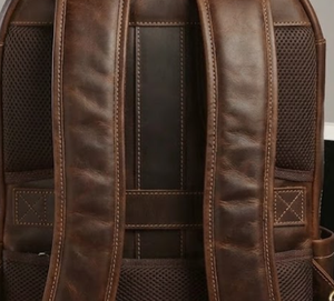 Tealwood Leathers Genuine Leather Classic Backpack Durable Handle Style Brown Wholesale High Quality Genuine Leather Backpack - Product Image 3