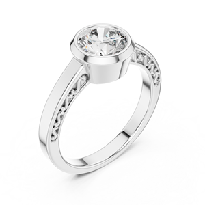 Round Moissanite <b>Diamond</b> <b>Ring</b> 925 Sterling Silver Wholesale Wedding Jewelry Factory Manufacturer Supplier - Product Image 4