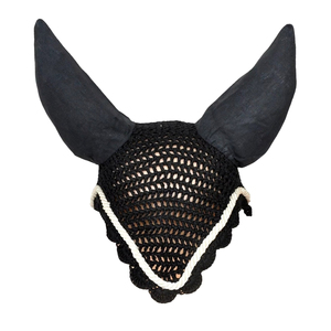 Cache-oreilles et voile anti-mouches en polyester personnalisables de haute qualité pour chevaux, avec service OEM/ODM, vente en gros - Product Image 1