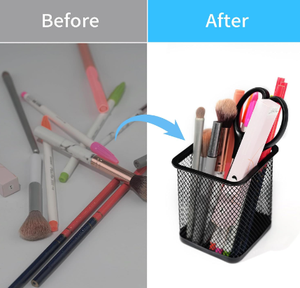 Square Pen Wire Mesh Pencil Cup Holder Desk <b>Organizer</b> for Office Supplies - Product Image 3