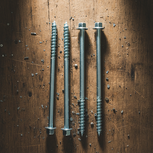 Tornillos de Rosca Parcial y Tornillos para Madera de Alta Resistencia Clase 4.8 y 6.8, Cabeza Hexagonal, Acero al Carbono Zincado, Medidas en Pulgadas/Métricas, Marca PDC - Product Image 1