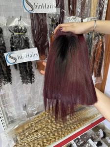 Top Trend 2026 Vietnamese Bone Straight Hair With Classic Color Burgundy 100% Remy Human Hair Vietnamese Raw Hair Bundles - Product Image 3