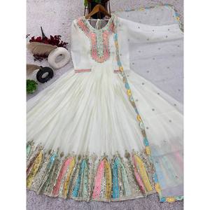 Robes de soirée de créateur avec look élégant de Dupatta - Product Image 4